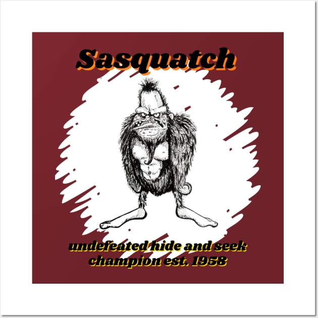 Sasquatch Wall Art by AlphabetArmy